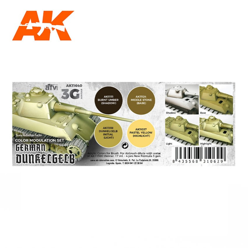 German Dunkelgelb Modulation