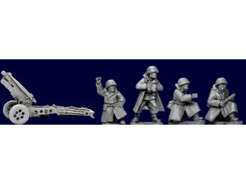 US Infantry in Greatcoats 75mm Howitzer