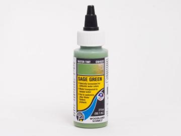 Wasserfärbung - salbeigrün